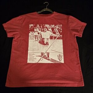 Indiana Hoosiers Shirt Mens Large Red NCAA Basketball Homefield Graphic Tee